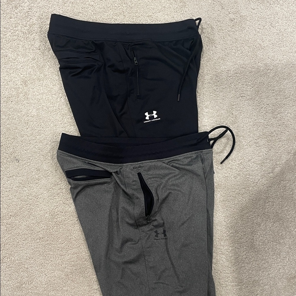 Under Armour Black and Gray Athletic Pants men’s XL